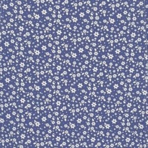 Bikini Bottom High Waisted with Mini Star Floral Print in Blue and White Size M - Picture 5 of 7